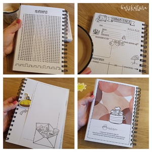 Kávés határidőnapló 2026 -színezhető - otthon & életmód - papír, írószer - jegyzetfüzet & napló - Meska.hu