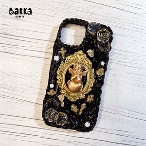 Goth angyalos arany Iphone 15 decoden telefontok, Táska & Tok, Pénztárca & Más tok, Telefontok, Mindenmás, MESKA