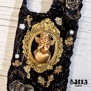Goth angyalos arany Iphone 15 decoden telefontok - táska & tok - pénztárca & más tok - telefontok - Meska.hu