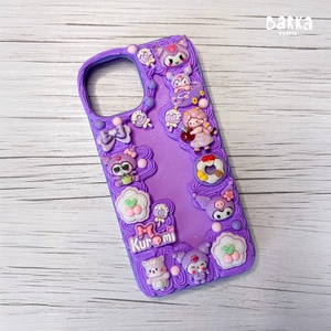 Kuromi lila Iphone 15 decoden telefontok - Meska.hu