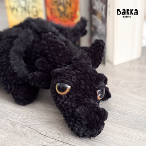 Tairn sárkány horgolt plüss - játék & sport - plüssállat & játékfigura - más figura - Meska.hu