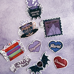 ACOTAR laminált matrica szett könyvmolyoknak - otthon & életmód - papír, írószer - matrica, matrica csomag - Meska.hu