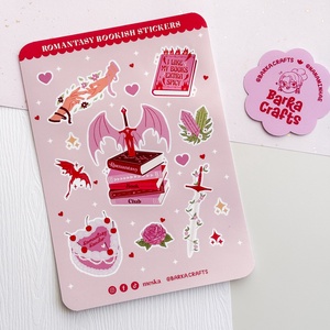 Romantasy olvasó könyvmoly matrica ív, Otthon & Életmód, Papír, írószer, Matrica, matrica csomag, Mindenmás, Scrapbook, MESKA