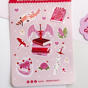 Romantasy olvasó könyvmoly matrica ív - otthon & életmód - papír, írószer - matrica, matrica csomag - Meska.hu