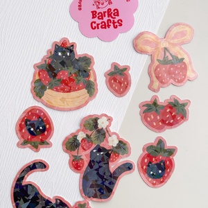 Epres cicák holografikus matrica szett - Meska.hu