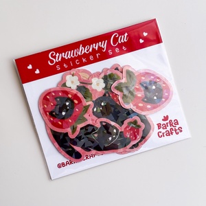 Epres cicák holografikus matrica szett - otthon & életmód - papír, írószer - matrica, matrica csomag - Meska.hu