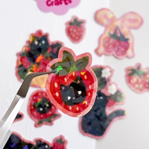 Epres cicák holografikus matrica szett - otthon & életmód - papír, írószer - matrica, matrica csomag - Meska.hu