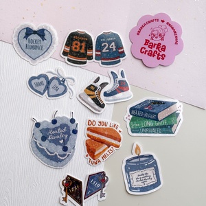 Heated Rivalry (Rozanov, Hollander) holografikus matrica szett - otthon & életmód - papír, írószer - matrica, matrica csomag - Meska.hu