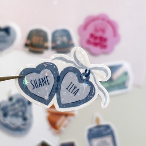 Heated Rivalry (Rozanov, Hollander) holografikus matrica szett - otthon & életmód - papír, írószer - matrica, matrica csomag - Meska.hu