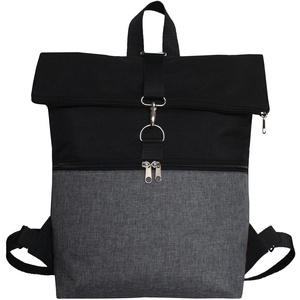 BASIC víz- és kopásálló szürke és fekete roll top hátizsák, Táska & Tok, Hátizsák, Hátizsák, Varrás, MESKA