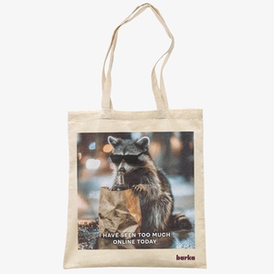 I�ve Seen Too Much Raccoon vászontáska - mosómedve mintás tote bag - táska & tok - bevásárlás & shopper táska - shopper, textiltáska, szatyor - Meska.hu