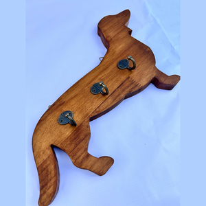 Tacskó formájú pórázakasztó (névvel kérhető) - otthon & életmód - kisállatoknak - kutyáknak - kutya póráz - Meska.hu