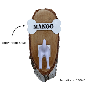 Fa pórázakasztók 3D kutyafarokkal (névvel kérhető) - otthon & életmód - kisállatoknak - kutyáknak - kutya póráz - Meska.hu