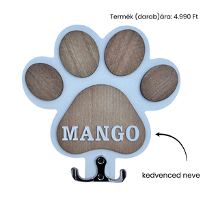 Mancs formájú pórázakasztók (névvel kérhető), Otthon & Életmód, Kisállatoknak, Kutyáknak, Kutya póráz, , MESKA