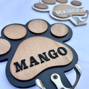 Mancs formájú pórázakasztók (névvel kérhető) - otthon & életmód - kisállatoknak - kutyáknak - kutya póráz - Meska.hu