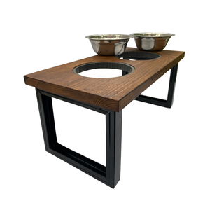 Magasított kutyaetető két tálas - otthon & életmód - kisállatoknak - kutyáknak - kutya etetés - Meska.hu