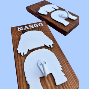 Tacskó mintás pórázakasztó (névvel kérhető) - otthon & életmód - kisállatoknak - kutyáknak - kutya póráz - Meska.hu