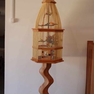 Állólampa kalitka formába öntve, Otthon & Életmód, Lámpa, Állólámpa, , MESKA