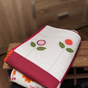 Virágos patchwork takaró - otthon & életmód - lakástextil - Meska.hu
