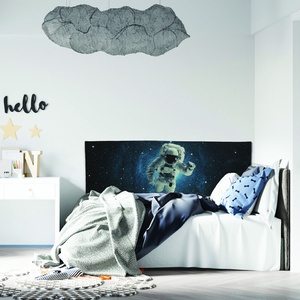Sötétben világító textil falvédő űrhajós mintával 68x200 cm - otthon & életmód - babaszoba, gyerekszoba - falvédő gyerekszobába - Meska.hu