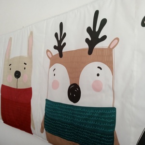 Új barátok PAMUT falvédő - otthon & életmód - babaszoba, gyerekszoba - Meska.hu