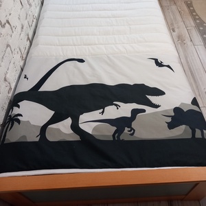 Dinoszaurusz mintás ágytakaró gyerekszobába 100% pamut, prémium  - otthon & életmód - lakástextil - ágytakaró - Meska.hu