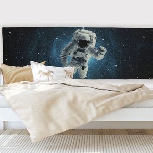 Sötétben világító textil falvédő űrhajós mintával 68x200 cm - otthon & életmód - babaszoba, gyerekszoba - falvédő gyerekszobába - Meska.hu
