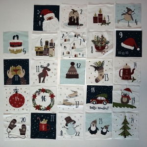 Varrd magad! - adventi kalendárium-textil adventi naptár alap -  - Meska.hu