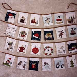 Varrd magad! - adventi kalendárium-textil adventi naptár alap -  - Meska.hu