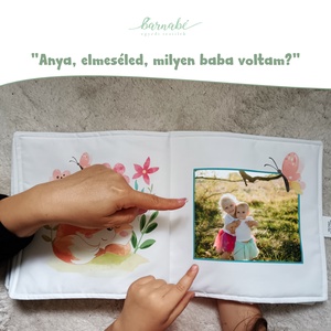 Egyedi, személyre szabott textil fotókönyvecske kislányoknak - Meska.hu