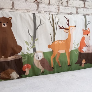 Pasztell erdő kis méretű falvédő - 158x64 cm - otthon & életmód - lakástextil - falvédő - Meska.hu
