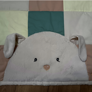 Baba méretű patchwork takaró nyuszival - otthon & életmód - babaszoba, gyerekszoba - babatakaró, gyerek pléd - Meska.hu
