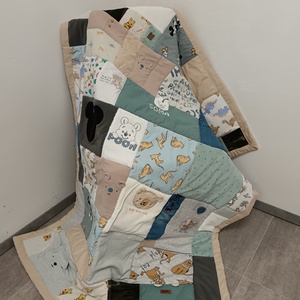 Patchwork EMLÉK-takaró babruhákból, Otthon & Életmód, Lakástextil, Ágytakaró, Varrás, MESKA