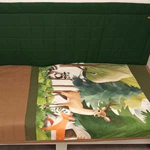 Egyszínű canvas (vastag) textil falvédő gyerekszobába és felnőtteknek is - Meska.hu