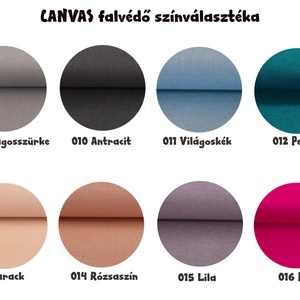 Egyszínű canvas (vastag) textil falvédő gyerekszobába és felnőtteknek is - otthon & életmód - babaszoba, gyerekszoba - falvédő gyerekszobába - Meska.hu