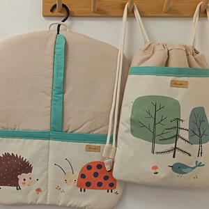 Oviszsák és tornazsák - minimál állatkás mintával - játék & sport - ovis felszerelés - ovis szett - Meska.hu