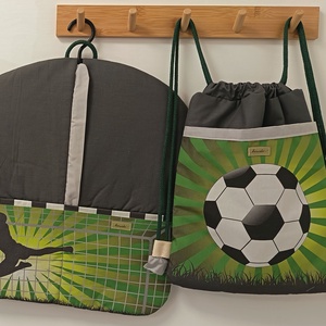 Oviszsák és tornazsák - foci mintával - játék & sport - ovis felszerelés - ovis szett - Meska.hu