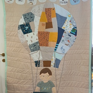 Egyedi mintás EMLÉK-takaró babruhákból 130x200 cm - otthon & életmód - lakástextil - ágytakaró - Meska.hu