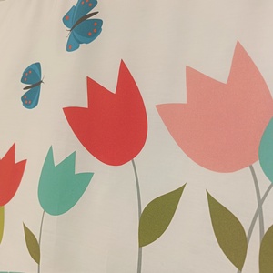 Tulipános színes falvédő kislányoknak - otthon & életmód - lakástextil - falvédő - Meska.hu