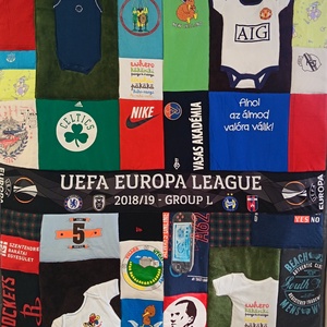 Patchwork EMLÉK-takaró felnőtt ruhákból - Meska.hu