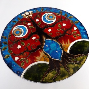 Átjáró (mandala, üvegfestmény) - Meska.hu