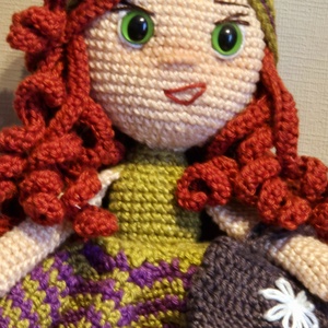 Amigurumi baba, Franciska - játék & sport - baba & babaház - baba - Meska.hu
