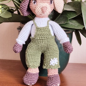 Amigurumi kutyus, nadrgos - játék & sport - plüssállat & játékfigura - kutya - Meska.hu