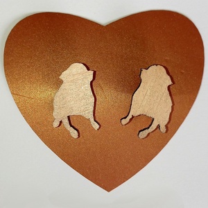 Barátság kitűzők macskás - ékszer - kitűző és bross - Meska.hu