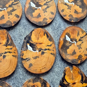 Eperfa poháralátét gémes mintával - otthon & életmód - konyhafelszerelés, tálalás - tálalás - tányér- és poháralátét - Meska.hu