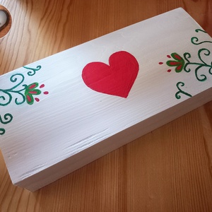 Díszdoboz, Otthon & Életmód, Dekoráció, Asztal és polc dekoráció, Díszdoboz, Fémmegmunkálás, Festett tárgyak, MESKA