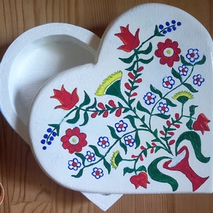 Díszdoboz, Otthon & Életmód, Dekoráció, Asztal és polc dekoráció, Díszdoboz, Famegmunkálás, Festett tárgyak, MESKA
