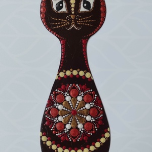 Mandala Macska könyvjelző - Meska.hu