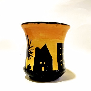 Egyedi, kézzel festett fül nélküli bögre - otthon & életmód - konyhafelszerelés, tálalás - tálalás - bögre & csésze - Meska.hu