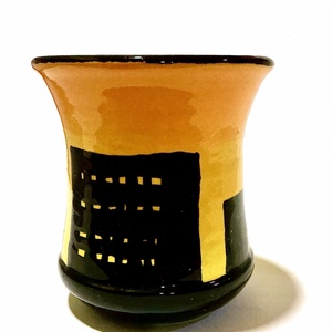 Egyedi, kézzel festett fül nélküli bögre - otthon & életmód - konyhafelszerelés, tálalás - tálalás - bögre & csésze - Meska.hu